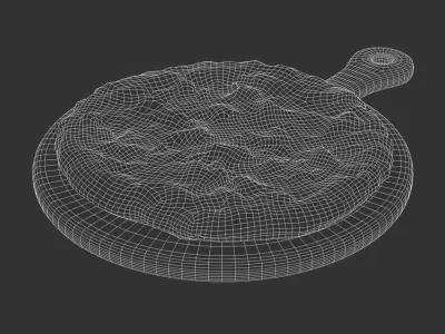  Medium Deluxe Pizza Food Model 