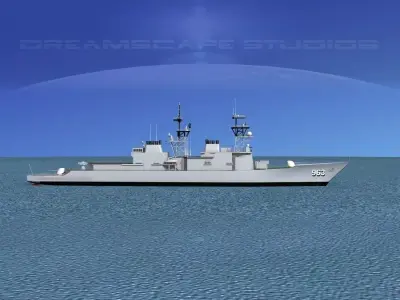 Spruance Class DD988 USS Thorn 3D model