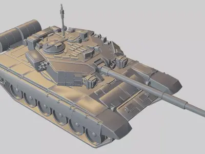 Modern Battle Tank 3D model