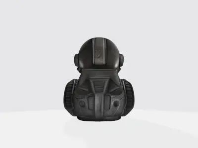 Robot duck 3d model Low-poly 3D model