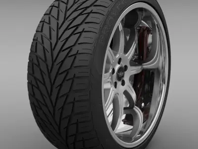 Savini Forged BS-3 Wheel 3D model