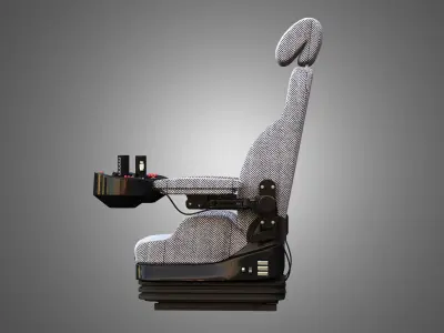 H21D Forestry Harvester Seat 3D model