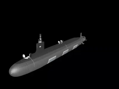 Virginia Class SSGN 802 USS Oklahoma 3D model