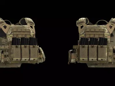 Plate Carriers CRYE JPC 2 V4 Low-poly 3D model