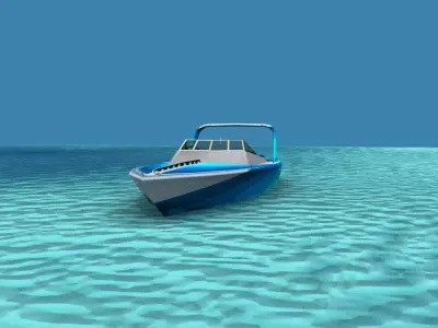 Phazer 38 Cigarette Boat V05 3D model