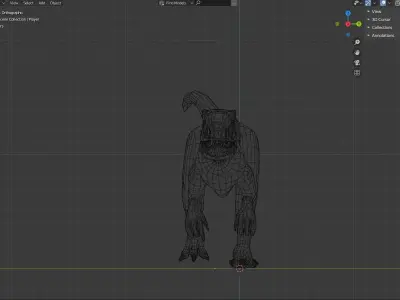 Raptor Animation 3D model