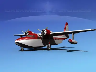 Grumman G-73 Mallard V03 3D model