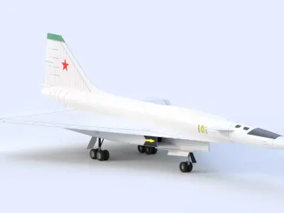 SUKHOI T-4 SOTKA - THE CARRIER KILLER - Low-poly 3D model