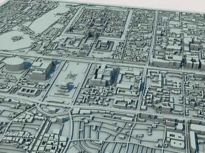 Beijing City China 3D print model