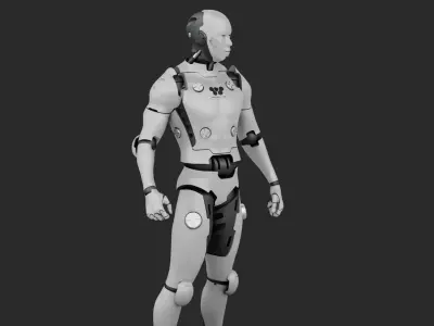 META HUMAN BOT RIGGED 3D model