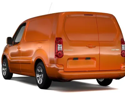 Peugeot Partner Van L2 2017 3D model