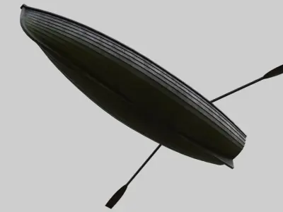 Rowboat 1C Low-poly 3D model
