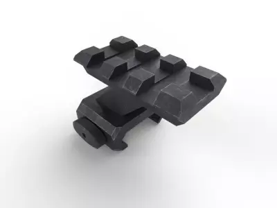 Gun Rail Mount M01 Low-poly 3D model