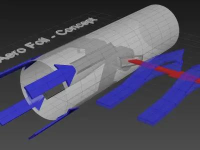 Aero Foil - Airwing Concept 3D model