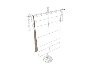 Orc Flag - Game Ready Low-poly 3D model