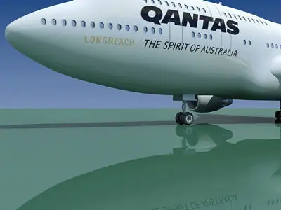 Qantas Airways Boeing 3D model