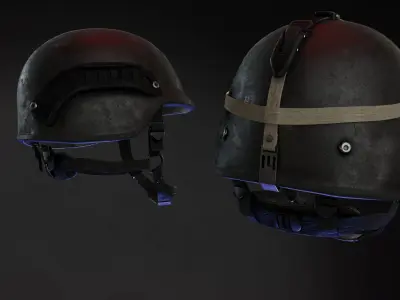 PASGT Helmet Low-poly 3D model