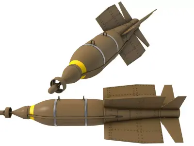 Bolt 117 Laser Guided Bomb 3D model