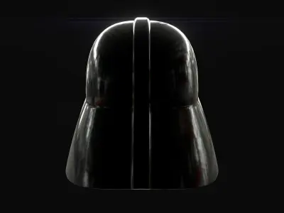 Darth Vader helmet Low-poly 3D model