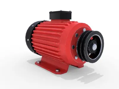 Electric Motor 6 Low-poly 3D model