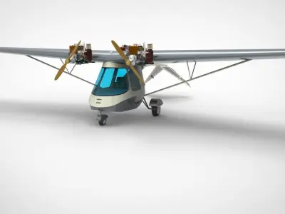 Ultraflight Lazair airplane 3D model