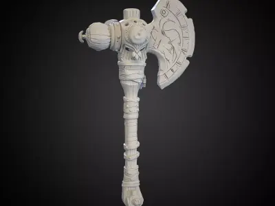 Stylized Axe 21 3D model