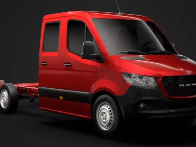 RAM Sprinter Chassis Crew Cab L2 FWD 2020 3D model
