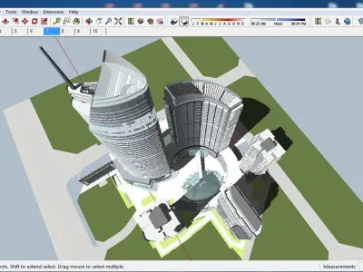 Sketchup Residential Complex A3 3D model