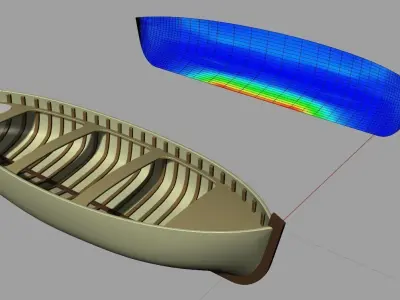 rowboat 4 meter  Free 3D model
