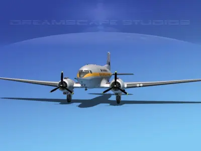 Douglas -DC-3 Northwest 3D model
