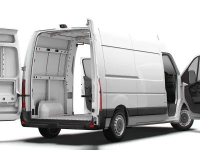 Vauxhall Movano Van L1H2 HQInterior 2021 3D model