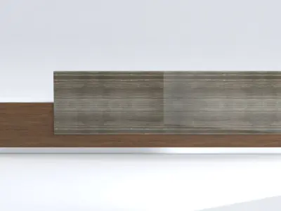 Reception Desk-001 -Low Poly 3D model