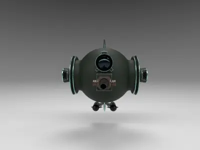 BattleDrone robot Free low-poly 3D model