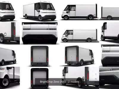 BrightDrop Zevo 2022 3D Model Pack