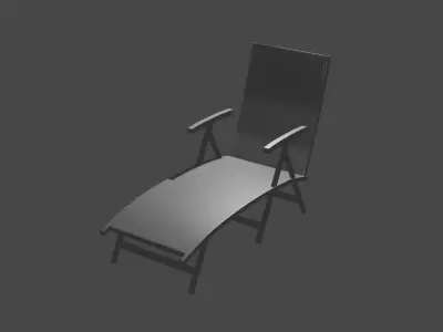 Hammock folding chair 3D model
