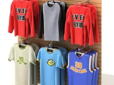 Clothing Store Setup 3D model