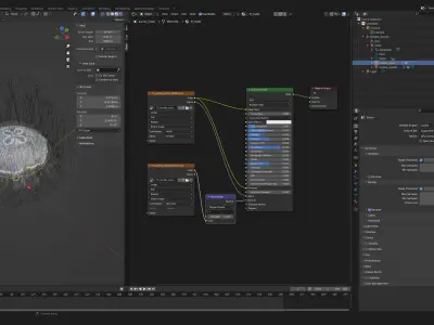 Jellyfish Aurelia Low-poly 3D model