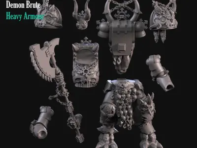 Demon Brute 3D print model