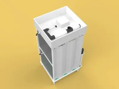 DISINFECTION CHAMBER CORONA COVID-19 SANITIZATION  TUNNEL  3D model