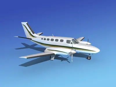 Cessna 441 Conquest II V04 3D model