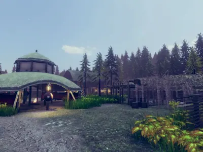 Viking Village Low-poly 3D model