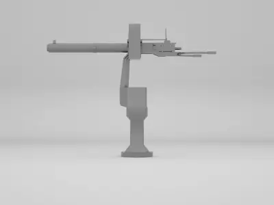 12 7mm Browning Machine Gun 50 cal 3D model