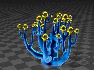 moon  mushroom tree 3D model