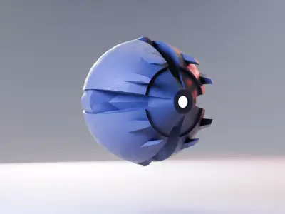 Sci-Fi Drone Mk2 Low-poly 3D model