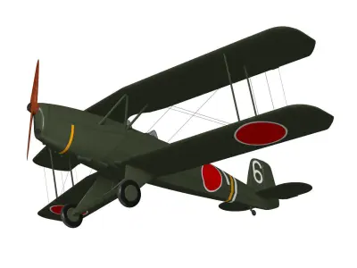 Ki86 Type 4 Basic Trainer 3D model
