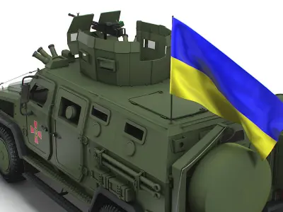 Kozak 2M1 NSVT Machine-gun 2022 3D model