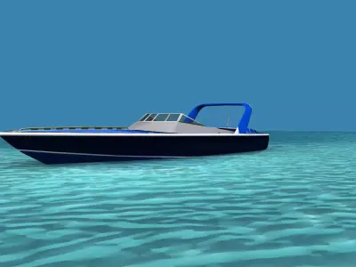 Phazer 38 Cigarette Boat V02 3D model