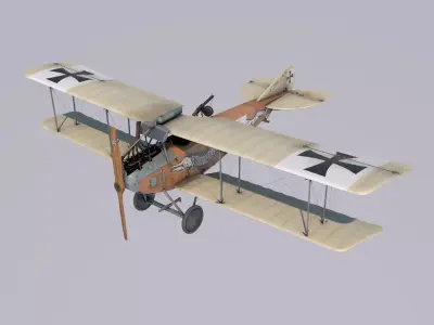 Albatros C3 Dragon version 3D model