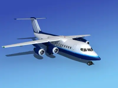 BAe 146-200 United Airlines 2 3D model