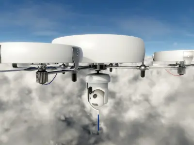 spy Drone Low-poly 3D model